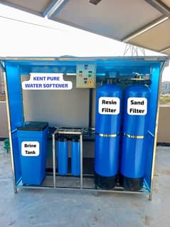 Water softener plant. USA Resin. Whole house water treatment systems