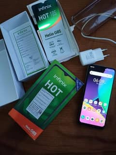 infinix Hot 10s full box 6+128 no Open no repair