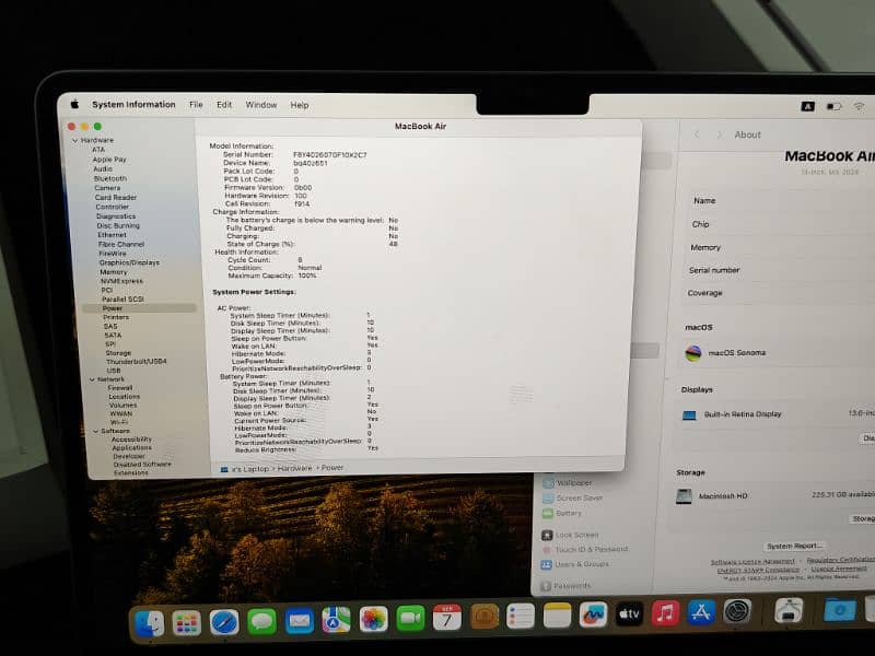 Macbook Air M3 Silver Complete box Just like New 4