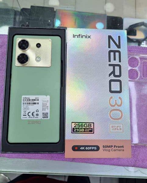 infinix zero30 21GB 256 GB memory PTA approved 03314039830 1