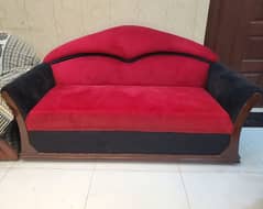 Black and Red Sofa 0