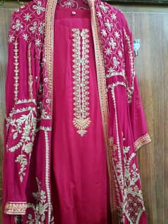 Fancy shocking pink party wear dress