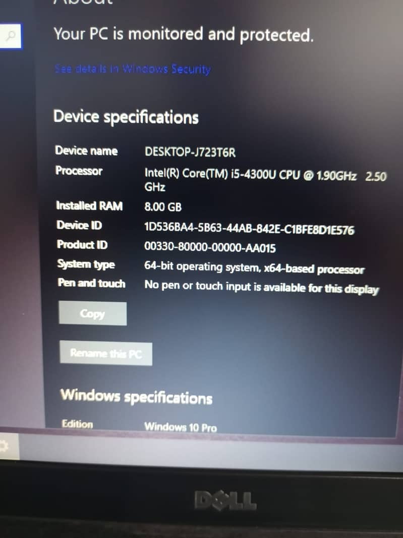 Dell E5540 4th Gen i5 0