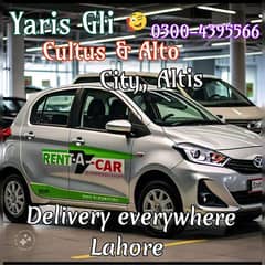 self drive/ Car rental/ Yaris/ Altis/ Cultus/ Alto 0