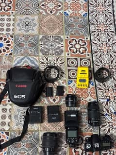 canon es60d with complete package