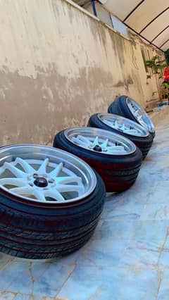 Deep Dish 17inch 4nut Work Master Rims + Tyres