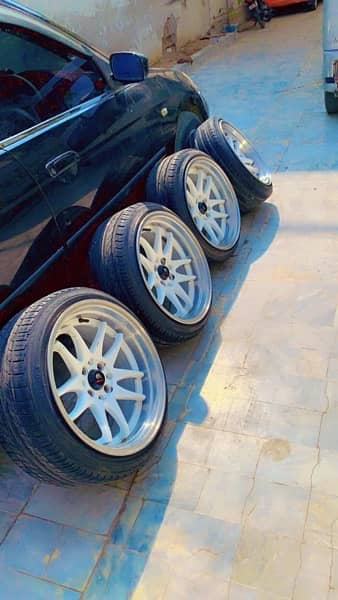 Deep Dish 17inch 4nut Work Master Rims + Tyres 3