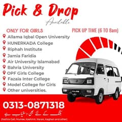 Pick And Drop For universities and colleges