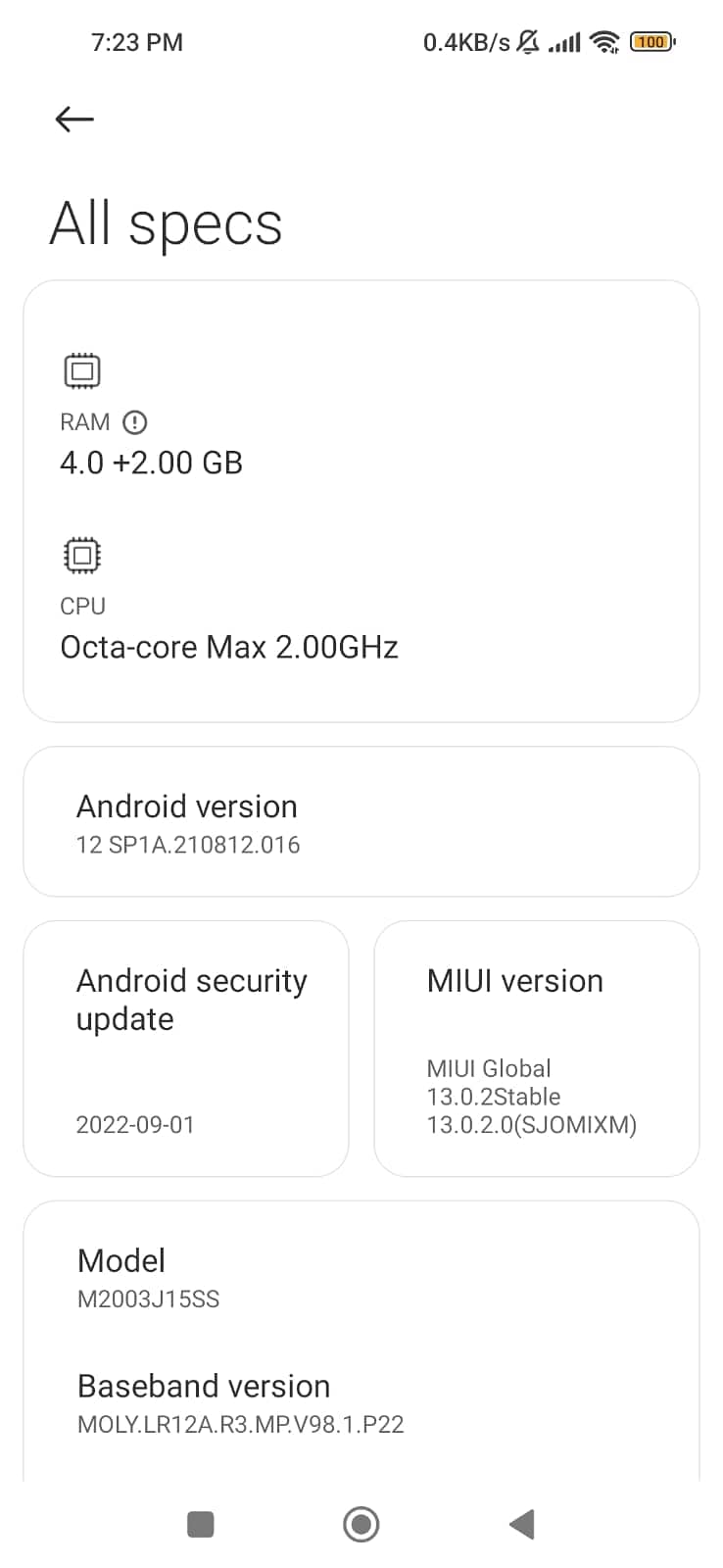 Redmi Note 9 (4+2 128 GB) 5