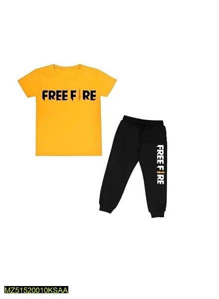 Branded Freefire T-shirts and Trouzer 1