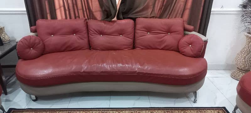 sofa set three two one  luxury 6 seater leather poshish 3