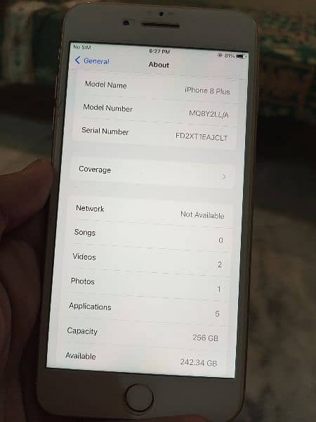 IPHONE 8 PLUS 256GB NON PTA 8