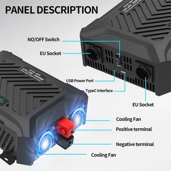 puresing wave invortor 12/24v auto 4000w 5