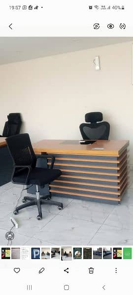 Office Table with Spacious Drawers/wooden tables. excutive table 1