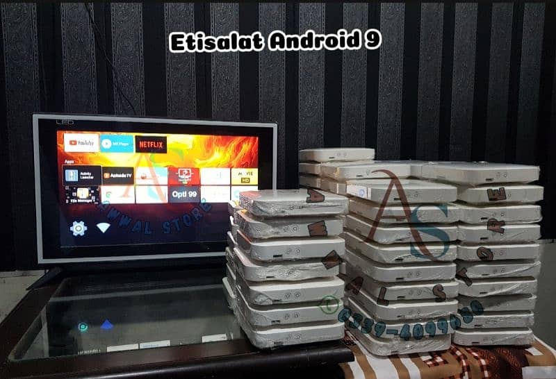 Etisalat Android Box Smart TV Box Ultra HD 4K Android Tv Box 9