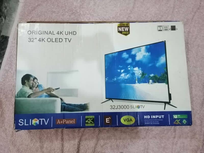 LCD 32inch slimTv 4k ultra HD resuoulation 2022 model 3