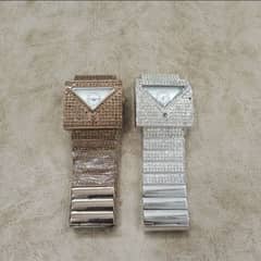 Branded women's luxury diamond watch