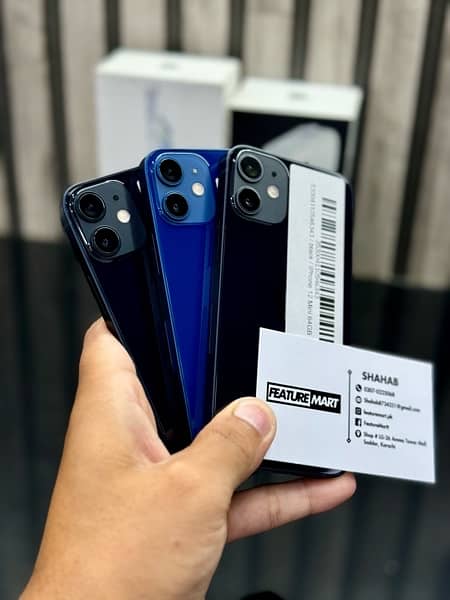 iPhone 12 Mini JV 64GB Black Blue 4