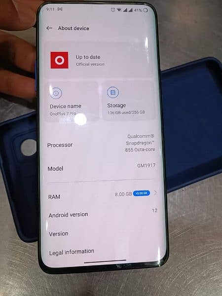 OnePlus 7 pro PTA approved 0325=066=9021 my WhatsApp number 1