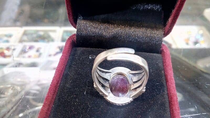 Afriqan yaqoot silver ring 03425373060 1