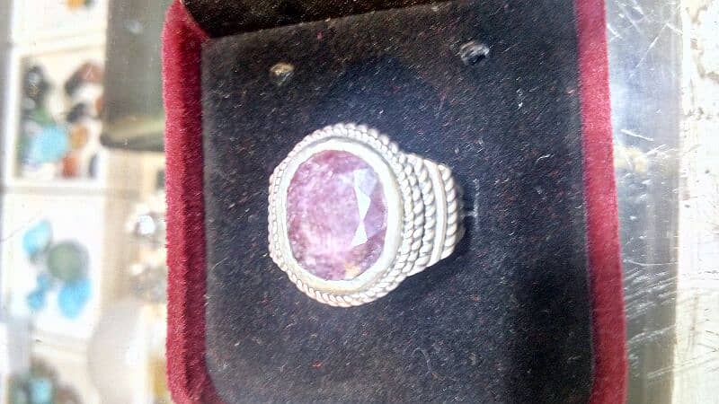 Afriqan yaqoot silver ring 03425373060 2