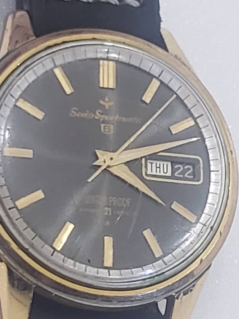 Seiko Sportsmatic Dark Brown Dial Automatic Vintage Japanese Watch 4