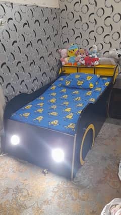 CAR BED FOR KIDS WITH LIGHTS