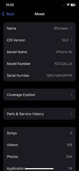 Iphone Xs 64gb jv panel change 2