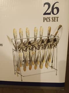 new good quality cutlery 26 pieces set.