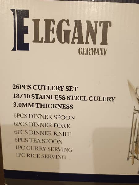 new good quality branded cutlery 26 pieces set. 1