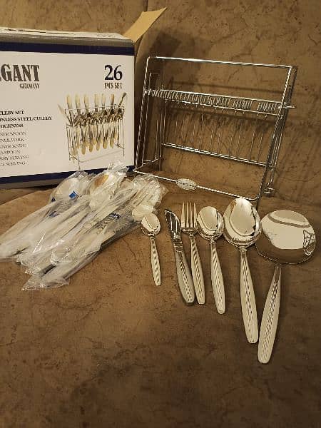 new good quality branded cutlery 26 pieces set. 4