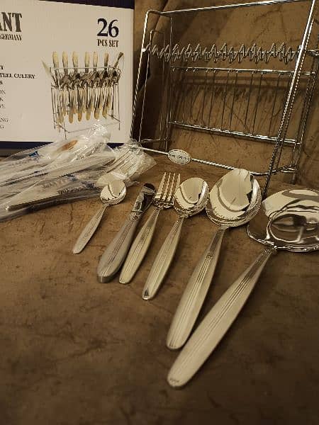 new good quality branded cutlery 26 pieces set. 5