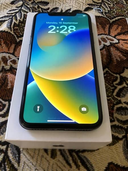 Iphone X Water Pack With Box 64/GB Black Color PTA Approved 0