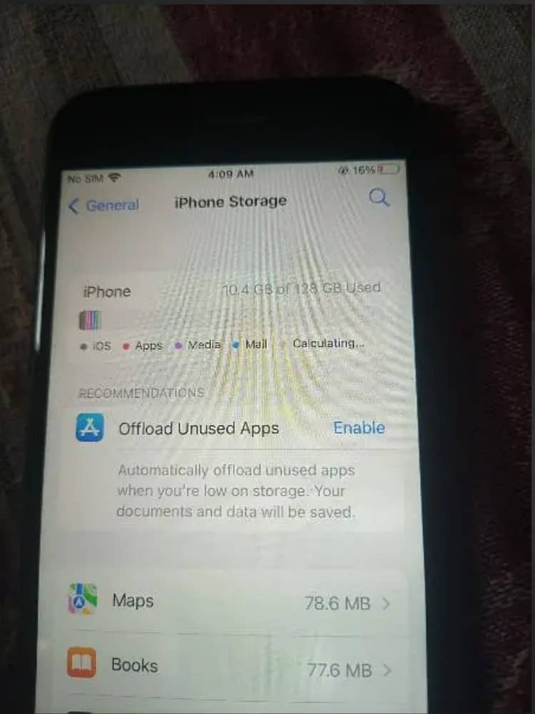 Iphone 7 128 gb pta approved jv 9