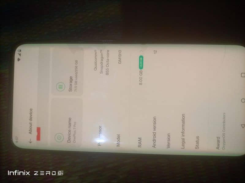 one plus 7 pro . serious person contacts 5