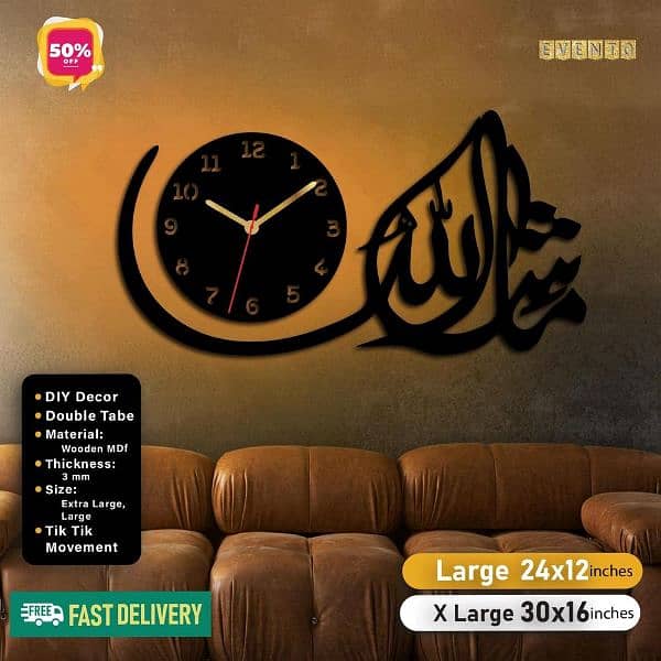 cash on delivery available all type of  piece  and wall clock availabe 12