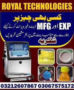 MFG Date Exp date coding machine 03067575172