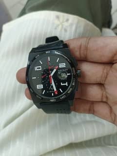 Chronograph Watch Black 0