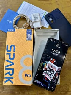 Tecno Spark 8 Pro 4gb 64gb Pta Approved Complete Box