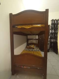 Wooden double bed /bunker