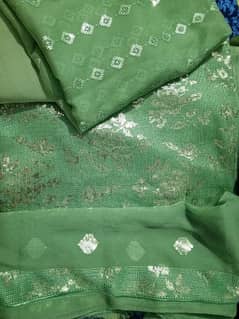 brand new shafoon sitara work unstitched 3pc dress 0