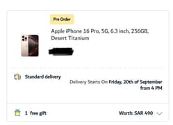 Iphone 16 pro 256gb desert titanium 0