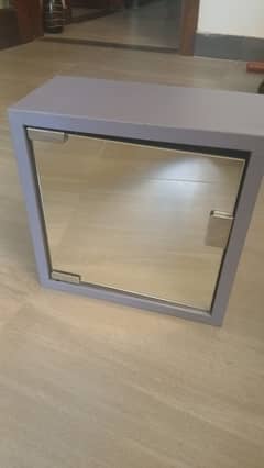 Imported Mirror cum storage box ideal for washroom or bedroom