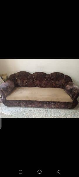 sofa set and table 1 single bed with mattress 1