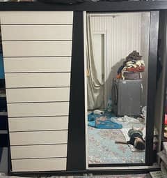 DOUBLE DOOR MIRROR SLIDING WARDROBE