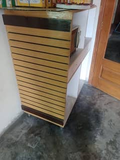 wooden counter 0