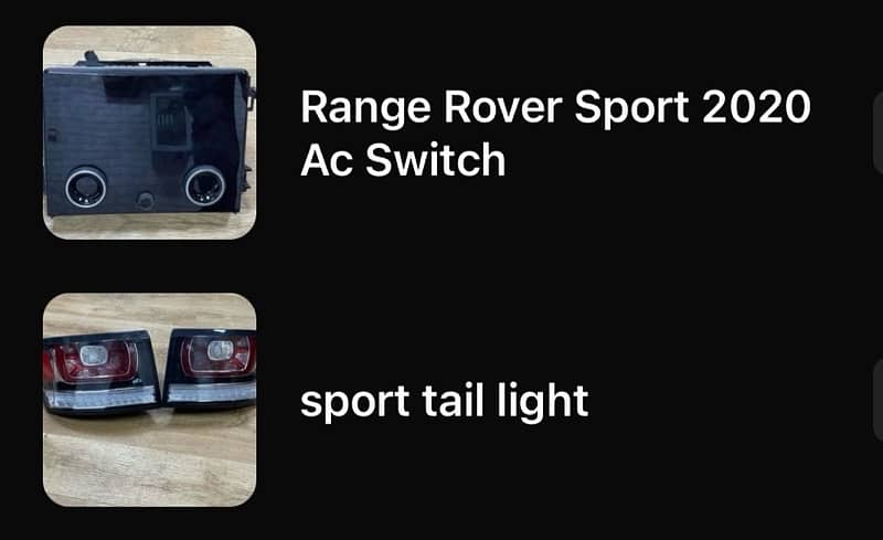 RANGE ROVER parts direct from UAE ! 2