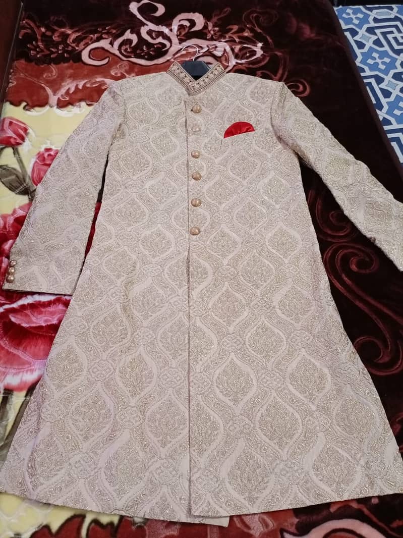 Designer sherwani qulla and khussa for sale 5