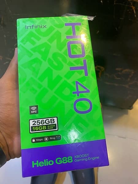 Infinix Hot 40 16+256 plam blue calour Daba pack phone 2