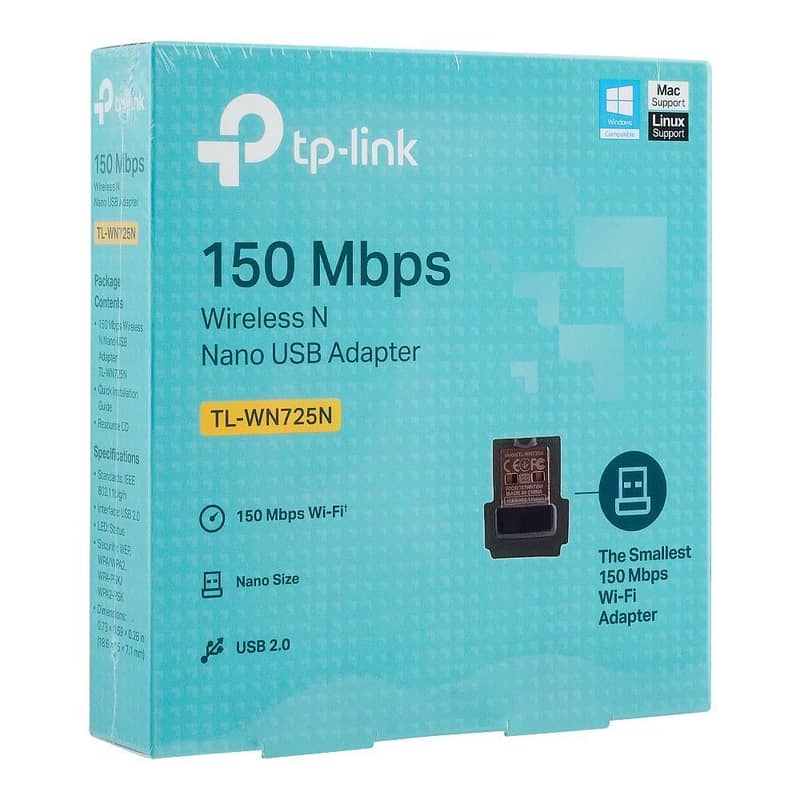 TL-WN725N TP-Link Nano USB Adapter – 150Mbps Wireless Connectivity, Pl 0